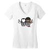 pulp fiction cartoon ideal birthday present or gift Women's V-Neck T-Shirt