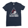 battle ground chicken dinner Ladies Fitted T-Shirt