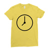 clock Ladies Fitted T-Shirt