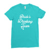 bride's drinking team diamond ring bachelorette Ladies Fitted T-Shirt