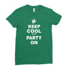 keep cool partyon Ladies Fitted T-Shirt