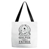 Golfer Father Tote Bags