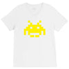 uomo 4 space invaders anni80 vintage videogames V-Neck Tee