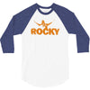 new rocky balboa stallone dark blue logo movie 3/4 Sleeve Shirt