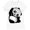 happy panda Ladies Fitted T-Shirt
