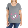 Custom baby girl name maternity design Ladies Curvy T-Shirt