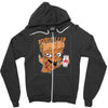 pizzaa monster Zipper Hoodie