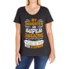 My Daughter Is Super Awesome Her Stepmom Ladies Curvy T-Shirt