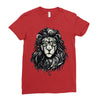 nerd  lion Ladies Fitted T-Shirt
