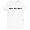 scotch funny t shirt anchorman beer college Ladies Fitted T-Shirt