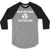 old punk rock 3/4 Sleeve Shirt