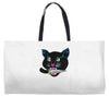 balck cat Weekender Totes