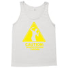 caution shapes being thrown printed Tank Top