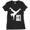 80's rule break dancer Ladies Fitted T-Shirt