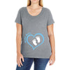 Custom baby boy name maternity design Ladies Curvy T-Shirt