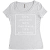 50 % unicorn (White) Women's Triblend Scoop T-shirt