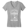 I Don't Need Therapy Just to Go Kayaking Women's V-Neck T-Shirt
