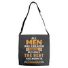 All Men Are Created Equal But Only The Best Are Born In December Adjustable Strap Totes