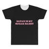 Satan Is My Sugar Daddy All Over Men's T-shirt