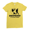 Backpacker Let's Explore The World Ladies Fitted T-Shirt