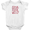 pop alphabet Baby Onesie