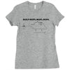 roflcopter funny t shirt geek nerd college gamer Ladies Fitted T-Shirt