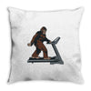 bigfoot treadmill Throw Pillow