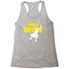 ride the rocket battle gaming Racerback Tank
