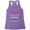 ugly christmas uncle Racerback Tank