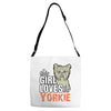 This Girl Loves Siberian Husky Adjustable Strap Totes