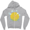partly cloudy Zipper Hoodie