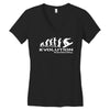 evolution of snowboarding funny Women's V-Neck T-Shirt