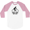 pump tires not gas earth friendly green living cool nerd geek shirt t 3/4 Sleeve Shirt