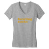 bowling sucks bowl team league club funny geek nerd sport pin tee shir Women's V-Neck T-Shirt