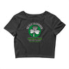 silver shamrock Crop Top