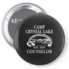 camp crystal lake counselor Pin-back button
