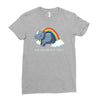 real unicorns have curves Ladies Fitted T-Shirt