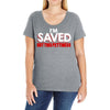 i'm saved but this pettiness Ladies Curvy T-Shirt