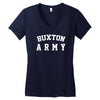 buxton army Women's V-Neck T-Shirt