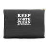 keep earth clean it's not uranus Accessory Pouches