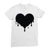 dripping heart melting heart Ladies Fitted T-Shirt