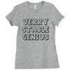 verry stable genius Ladies Fitted T-Shirt