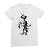 saiyan sun Ladies Fitted T-Shirt