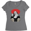 nun fuck Women's Triblend Scoop T-shirt