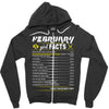 February Girl Facts Pisces Zipper Hoodie