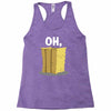 oh hay oh hey girl boy funny pun Racerback Tank