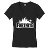 fortnite logo Women's V-Neck T-Shirt