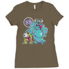 monsters fink Ladies Fitted T-Shirt