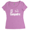 el compadre   the godfather in spanish espanol movie symbol mexcian te Women's Triblend Scoop T-shirt