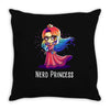 nerd princess Throw Pillow